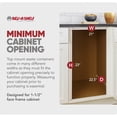 thumbnail image 4 of Rev-A-Shelf Double Pullout Top Mount Trash Can w/Soft Close, 50 Qt, 4WCTM-2450BBSCDM-2, 4 of 12