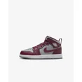 thumbnail image 2 of Jordan 1 Mid Little Kid Sneaker Cherrywood Red / Cement Grey / White DQ8424-615 Size 12.5 US, 2 of 8