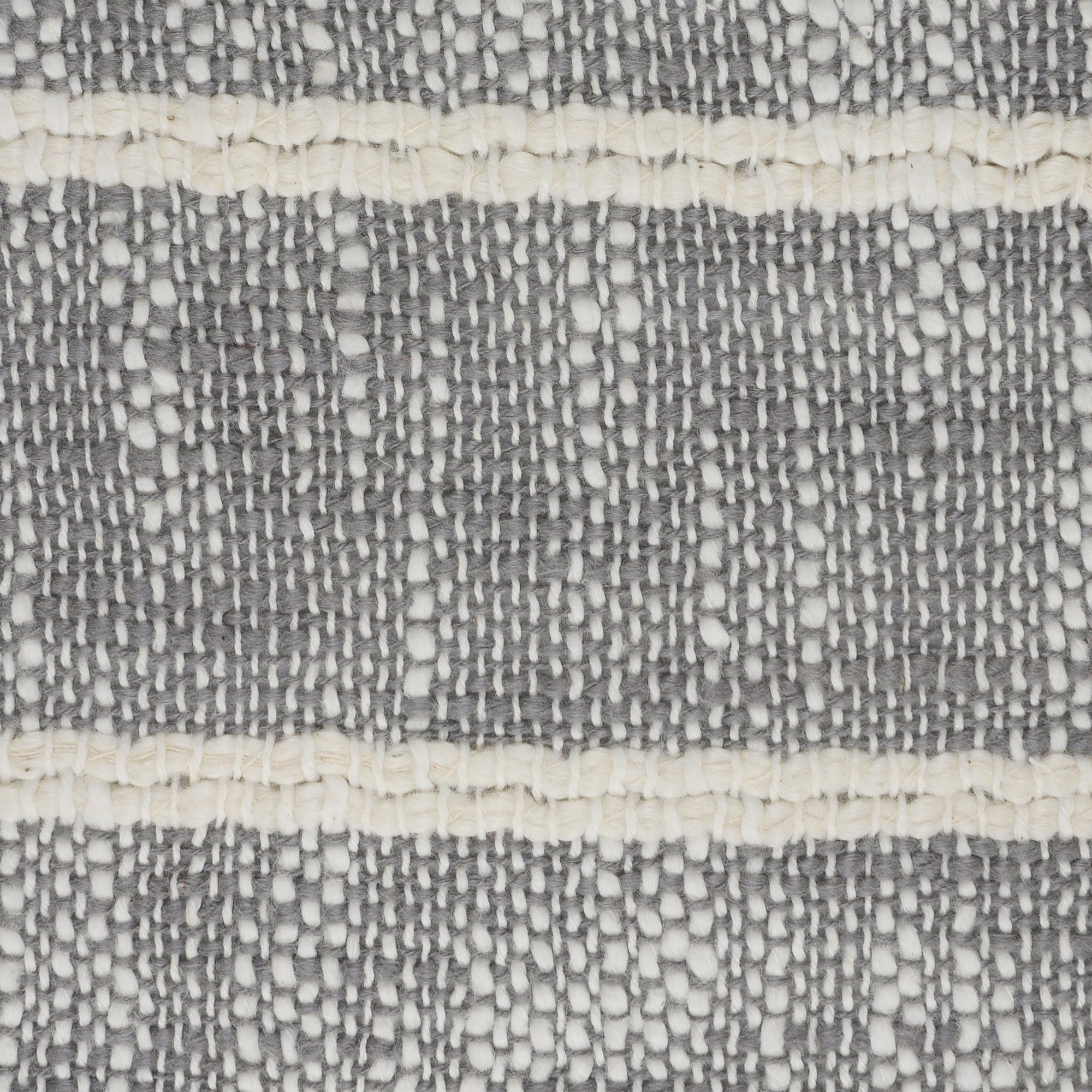Laddha Home Designs Loomed Striped Cotton Throw Pillow Cover - 20" - Gray and Pink