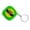Green, variant on Pocket Size Ruler Tape 1m for Body Measurement Portable Small Size Auto Retractable ABS Shell Flexible Keyring