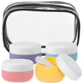 thumbnail image 2 of Travel Toiletry Bag With Containers Travel Size Containers Storing Skincare Products Purple 5.00X5.00X3.00CM Portable 1Set, 2 of 2
