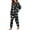 Black and Pink - Butterfly Moon, variant on DISNIMO Shark Print Women's Pajama Sets 2 Piece Lounge Set Long Sleeve Top and Long Pants Casual Loose Loungrwear Nightwear, 2XL
