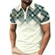 thumbnail image 1 of Camisa Casual Impresa de los Hombres, Top de Solapa de Manga Corta en Tela de Malla Ligera para Uso Al Aire Libre Y Diario, Blusa de Suéter Elegante, 1 of 9