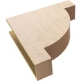 thumbnail image 6 of 8"W x 32"D x 32"H Thin Alpine Rough Cedar Woodgrain TimberThane Corbel, Primed Tan, 6 of 6