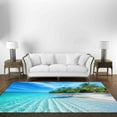 thumbnail image 3 of Landscape Rug, Runner Rug, Tropical Ocean Rug, Customs Rug, Coastal Rug, Cute Rugs, Personalized Gifts Rug, Ocean View Rugs, Modern Rug, 1.7'x2.3' - 50x70 cm, 3 of 8
