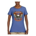 thumbnail image 2 of Lead Follow or Get The Hell Out Of The Way MC 1969 Motorcycle Pop Culture Womens Graphic T-Shirt, Light Blue, Large, 2 of 3