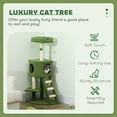 thumbnail image 4 of PawHut Arbre à Chat de 47 Pouces avec Condo, Échelle, Poteaux à Griffer, Balle, 4 of 10