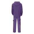 thumbnail image 5 of Men's Tracksuit 2 Piece Hoodies Casual Jogging Gym Sweat Suits for Men Jogging Sweatshirts Athletic Sweatsuits Sets Purple 2XL, 5 of 8