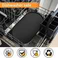 thumbnail image 6 of Dog Food Mat Anti-Slip Bowl Mats for Food and Water, High-Lips Waterproof Pet Placemat Prevent Messy Spills to Floor, Silicone Puppy Feeding Trays ，12" x 19", 6 of 7