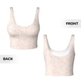 thumbnail image 5 of Fotbe Colorful Dots Pattern Womens' Sports Bra Longline Wirefree Padded with Medium Support Sports Moisture-Wicking Workou Vest,Tank Top-Medium, 5 of 7