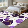 thumbnail image 4 of Rectangle Area Rugs 6 x 9 Ft, Purple Polka Dots Non-Slip Residential Carpet, Modern Abstract Art Indoor Crawling Mats Runner Rugs for Living Room/Dining Room/Bedroom, 4 of 8