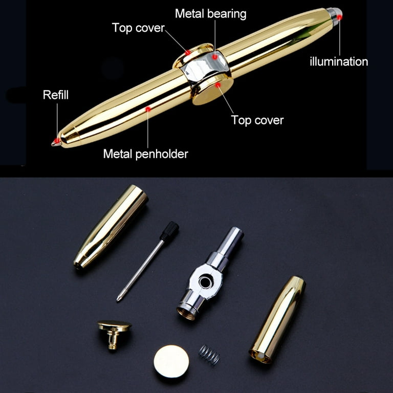 Fidget Pen with LED Light and spinning action by Oliver Smith & Co