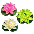 thumbnail image 4 of (Blanco) 18cm estanque pecera decoración simulación loto lirio de agua loto falso, 4 of 5