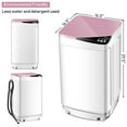 thumbnail image 2 of Costway Full-Automatic Washing Machine 7.7 lbs Washer/Spinner Germicidal UV Light Pink, 2 of 10
