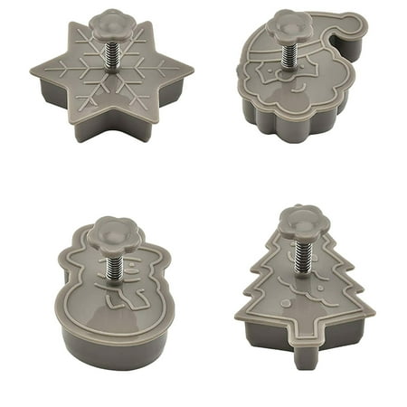 

MENRKOO Xmas Three-Dimensional Spring Pressing Cookie Baking Mold Create Christmas TRE Cookie