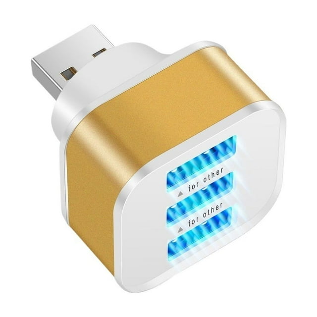 USB Splitter 3 Ports USB 2.0 HUB Quick Charge Expander Multiple Interface Car USB Extender ,Multifunctional fast charging