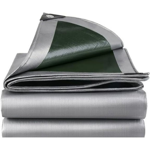 Tarpaulin Waterproof Heavy Duty - 180g/m² Outdoor Waterproof PE Tarps Frost-Resistant UV Protection for Garden, Gazebo, Camping