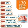 thumbnail image 5 of Chew No Poo - Coprophagia Treatment for Dogs - Prevent Dog Poop Eating - Natural Stool Eating Deterrent + Breath Aid - Probiotics & Digestive Enzymes - Boosts Gut Health - Made in USA - 120 ct, 5 of 9