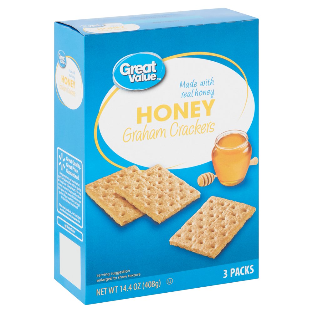 Great Value Honey Graham Crackers, 14.4 oz