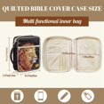 thumbnail image 7 of Pzuqiu Lion Bible Book Holder Bag for Women Large Bible Cover Church Bag Tote Bags Quilted Bibles Protective with Durable Handle&Pocket Ideal for Baptism Christenings, 7 of 7