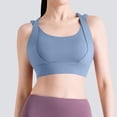 thumbnail image 2 of Levmjia Women's Sports Bra Seamless Removable Pads Solid Color High Support Workout Yoga Comfortable Everyday Wear Breathable Non Padded, 2 of 5