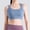 Blue, variant on Women's Color-blocked Elastic Sports Bra With Pads Black M