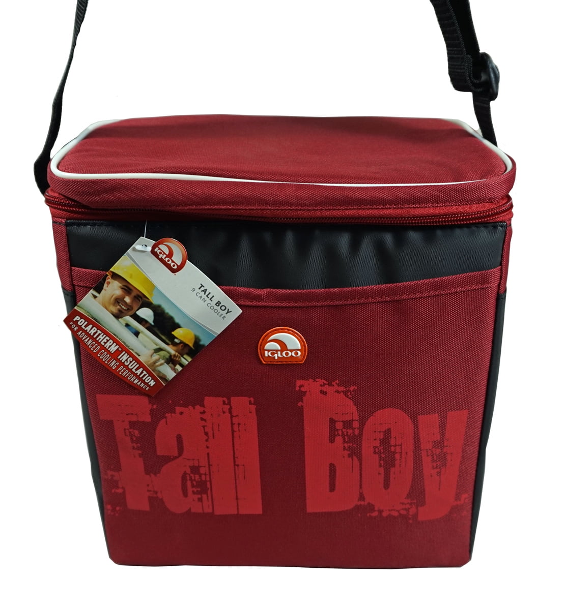 Igloo Tall Boy Insulated Cooler, Holds Approx. 9 Cans, Made With