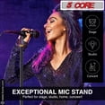 thumbnail image 4 of Microphone Stand-Universal Mic Mount, Compact Base, Height 3.3' to 5.11' 5 Core, 4 of 11
