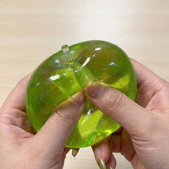 Wizlet Green Apple Stress Balls Green Apple , Sugar Squeeze Balls, Cute Fruit Squeeze Toys Birthday Gifts - A