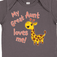 thumbnail image 4 of Inktastic My Great Aunt Loves Me- Cute Giraffe Boys or Girls Baby Bodysuit, 4 of 5