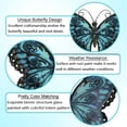 thumbnail image 4 of Decoración de pared LIFFY de cristal metálico con forma de mariposa, 30 x 1 x 22 cm, para exteriores, 4 of 6