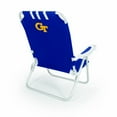 thumbnail image 1 of Picnic Time Monaco Chaise de Plage Bleu(Georgia Tech Jaune Vestes) Numérique, 1 of 3