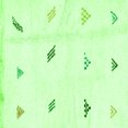 thumbnail image 1 of Ahgly Company Indoor Square Solid Green Modern Area Rugs, 3' Square, 1 of 4