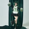 thumbnail image 2 of Lindo vestido OP de Lolita de bambú con panda verde para mujer, estilo chino, vestidos de Lolita para niña Kawaii mejorados, conjunto de Halloween y Navidad, 2 of 5