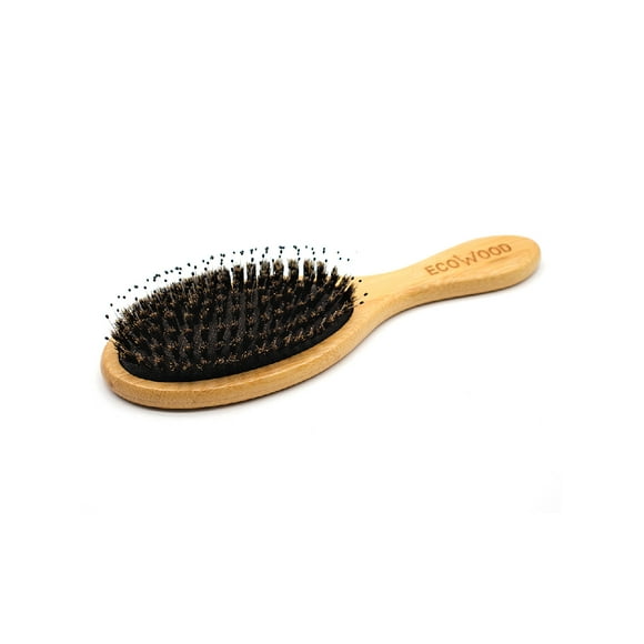 Cepillo para Cabello Ecowood de Bambú con Cerdas Naturales de Jabali y Punta Redonda Ecowood Cepillo cabello cerdas jabalí