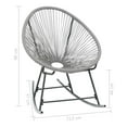 thumbnail image 7 of Outdoor Rocking Moon Chair Gray Rattan Grey, 7 of 7