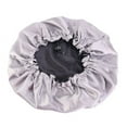 thumbnail image 2 of Cheers.US Silk Bonnet Night Cap Hair Bonnet Sleeping Silk Sleep Hat for Women Smooth Button Adjustable Ruffle Edge Lady Hair Hat for Massage, 2 of 6