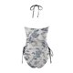 thumbnail image 5 of MKLEKYY Trajes De Baño Completo Mujer Women'S Fashionable Summer Print Sexy Lace Up Detachable Chest Pad Split Swimsuit (4), 5 of 5
