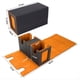 thumbnail image 2 of Caja de Almacenamiento de Tarjetas para Más de 200 Tarjetas, Estuche para Mazos de Cartas , Organizador de Tarjetas con 4 Divisores Naranja, 2 of 7