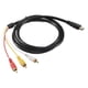 thumbnail image 3 of HDMI to RCA AV Adapter - 1080P HD Male HDMI to 3RCA S-Video o Cable for TV DVD HDTV Conversion Connection, 3 of 5