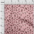 thumbnail image 2 of oneOone Cotton Jersey Rose Pink Fabric Leaf With Chevron Fabric For Sewing Printed Craft Fabric By The Yard 58 Inch Wide, 2 of 5