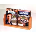 thumbnail image 1 of Wooden Mallet Countertop Magazine Display with 2 Pockets in Medium Oak, 1 of 1