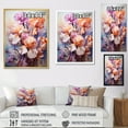thumbnail image 4 of Designart "Tranquil Beauty: Contemporary Iris Bouquet II" Irises Floater Framed Wall Decor, 4 of 5