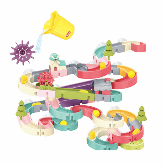 Toddler Bath Toys 86 Pieces,Bathtub Toys for Kids Ages 3-5,DIY Water Slide,Christmas Birthday Gift for Toddler Boys & Girls