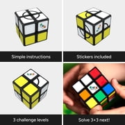 Rubiks Cube Apprentice 2x2 Beginner Puzzle, Step-by-Step Brain Teaser, Color-Matching Fidget Toy for Kids Ages 7+, Easy STEM Gift