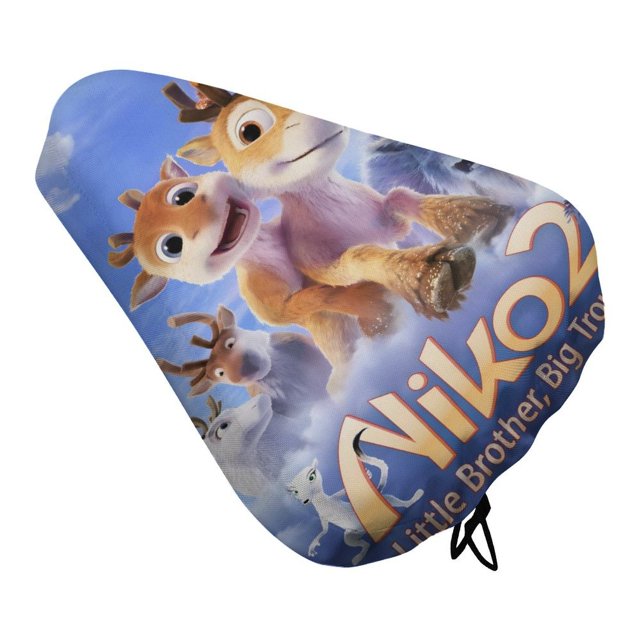 Niko: La Película Funda de Asiento de Bicicleta Impermeable, Cojín Elástico Suave, Protector contra Lluvia, Polvo y UV