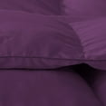 thumbnail image 4 of D.N.G. BEDDINGS Luxurious 5 Piece Pom Pom Box Design Comforter Set, 800 Thread Count, 100% Egyptian Cotton, White Vintage Pom-Pom Fringe (Full/Queen Size Solid Plum Color), 4 of 4