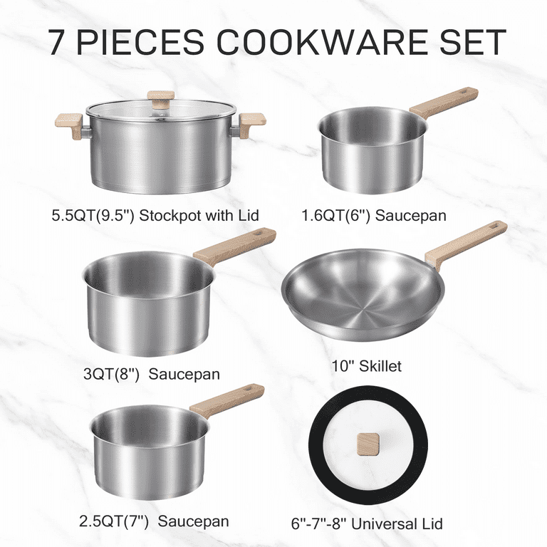 CAROTE Nonstick Granite Cookware Sets, 10 Pcs Pots And Pans Set, Non-Stick Kitchen Induction Cooking Set With Frying Pans, Saucepan Price In UAE | Amazon UAE