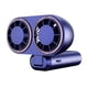 thumbnail image 5 of Ventilador portátil con dos cabezales, potente flujo de aire, pantalla digital, ideal para acampar. azul, 5 of 9