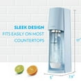 thumbnail image 6 of SodaStream Terra Sparkling Water Maker (Misty Blue) Bundle with CO2, 2 Bottles and 2 bubly Drops, 6 of 9